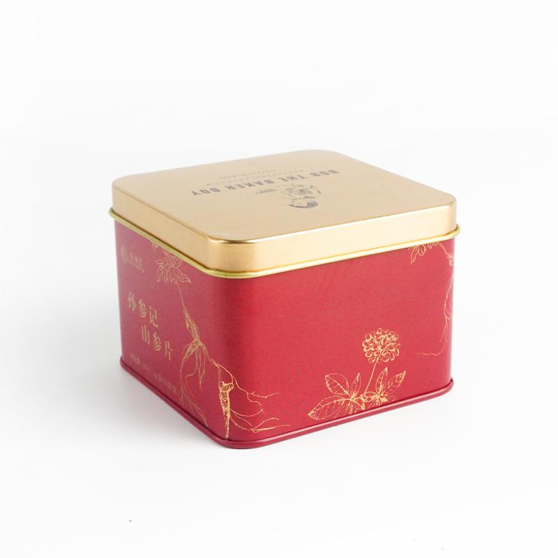 OEM China Tin And Can Suppliers -Decorative Square Tea tin can TTB-007 – Jiayi detail pictures