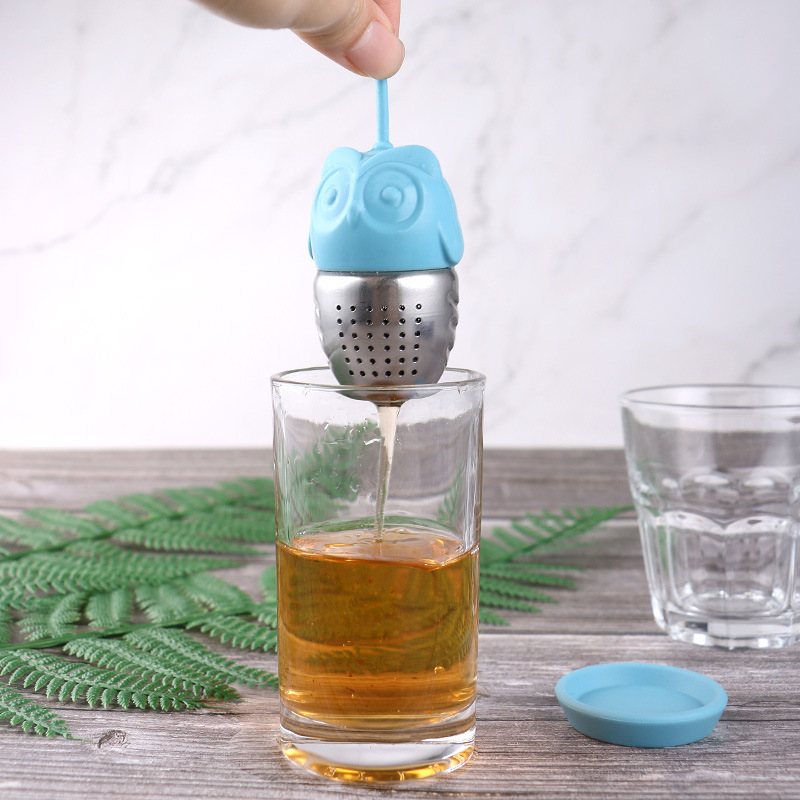 304 Stainless Steel Owl Tea Separator Leak FilterTT-TI013